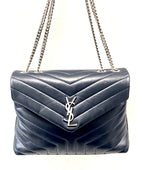 YLS MEDIUM LOULOU MATELASSE LEATHER SHOULDER BAG