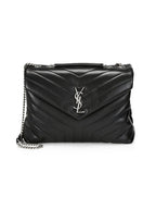 YLS MEDIUM LOULOU MATELASSE LEATHER SHOULDER BAG