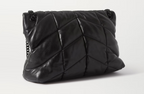 YLS LOULOU MEDIUM QUILTED PUFFER LEATHER SHOULDER BAG