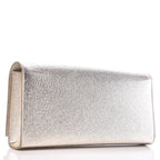 YLS METALLIC CALFSKIN MONOGRAM CASSANDRE CLUTCH