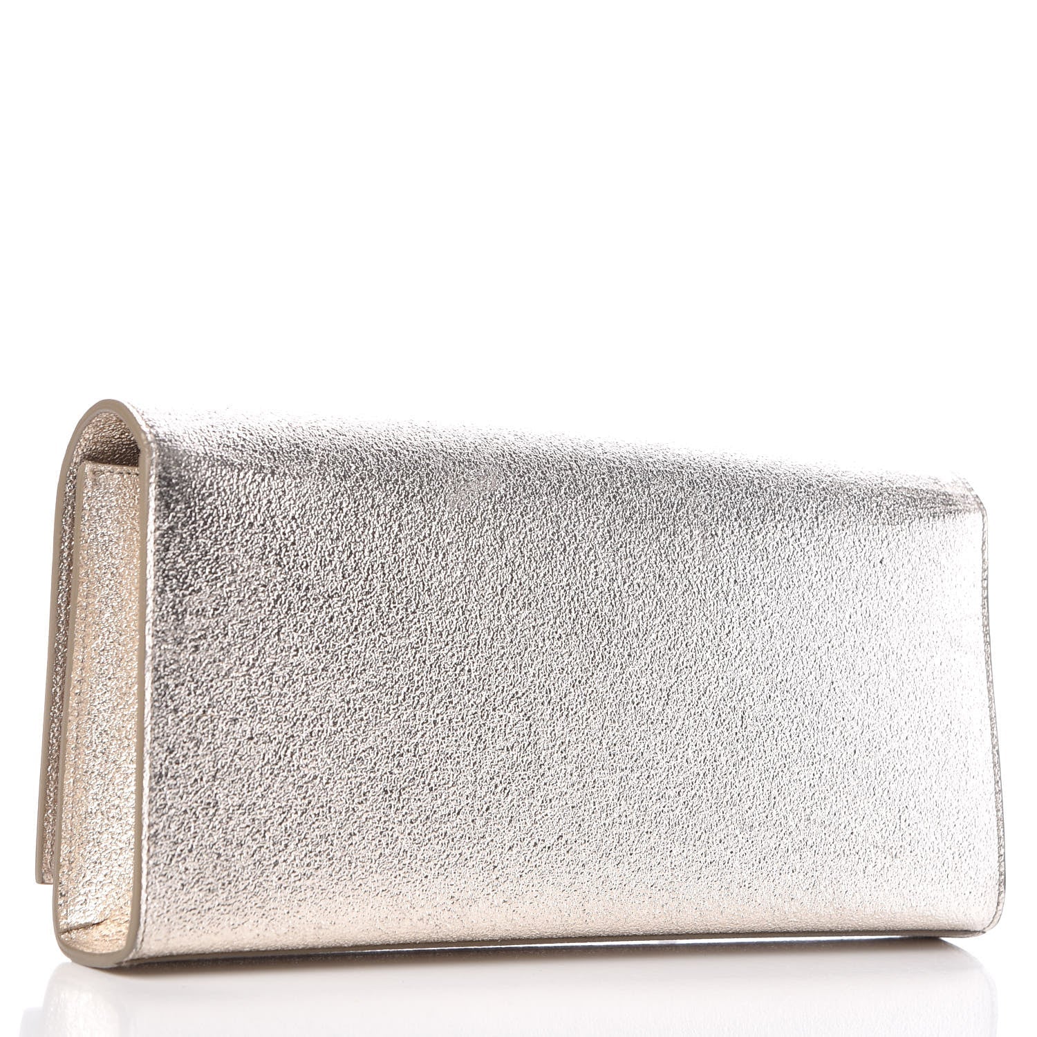 YLS METALLIC CALFSKIN MONOGRAM CASSANDRE CLUTCH