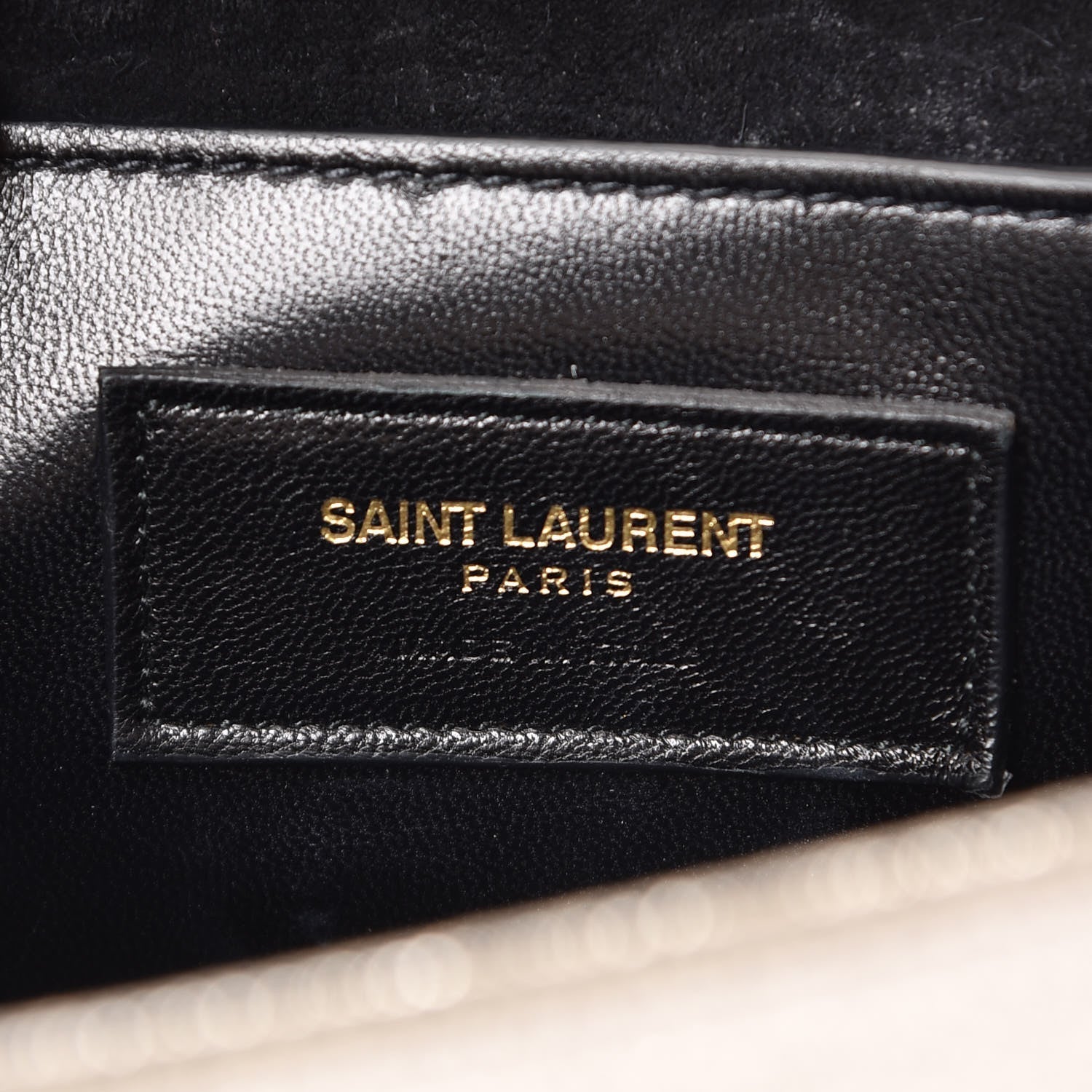 YLS METALLIC CALFSKIN MONOGRAM CASSANDRE CLUTCH
