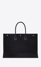 YLS RIVE GAUCHE LARGE TOTE BAG NOIR