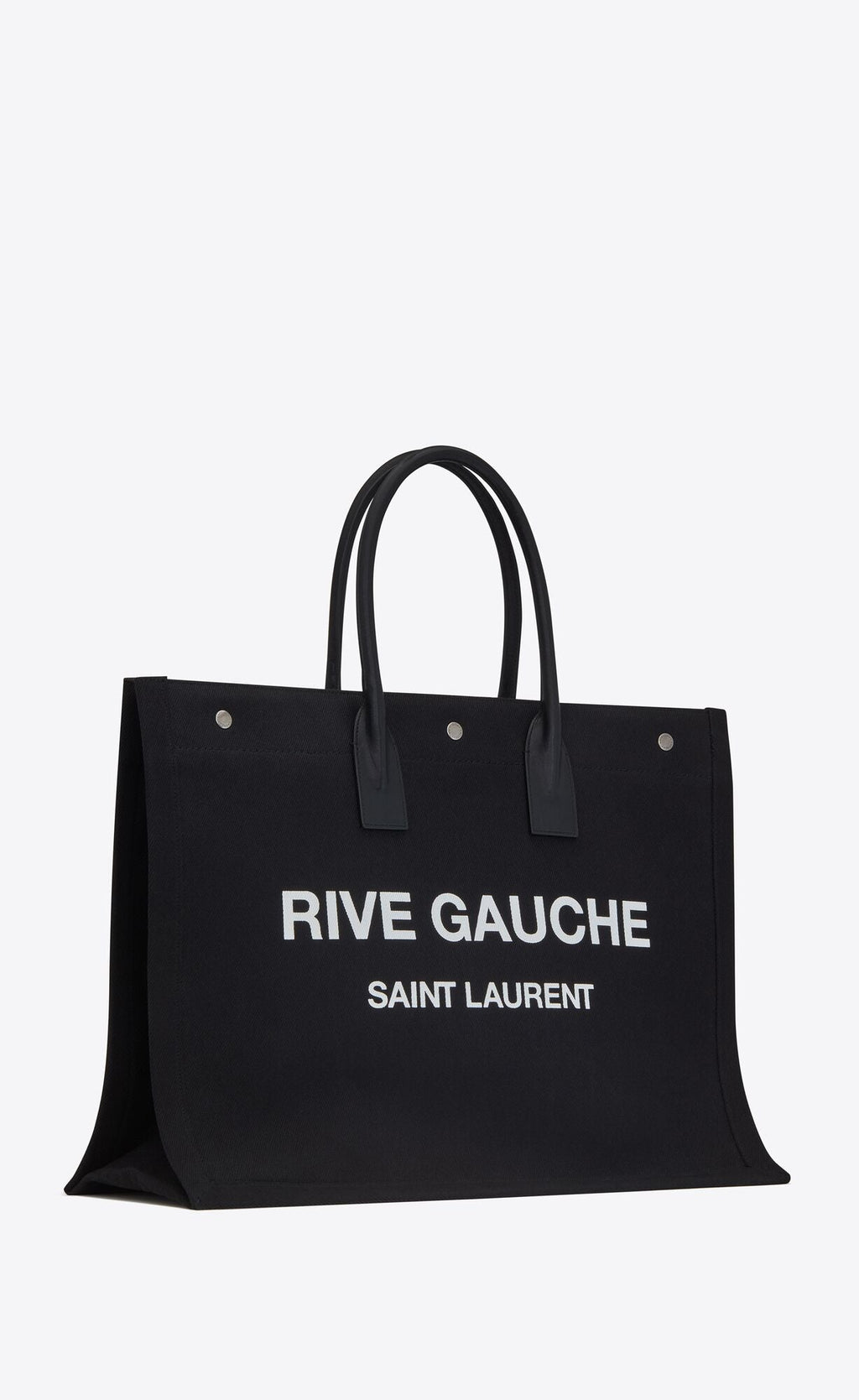 YLS RIVE GAUCHE LARGE TOTE BAG NOIR