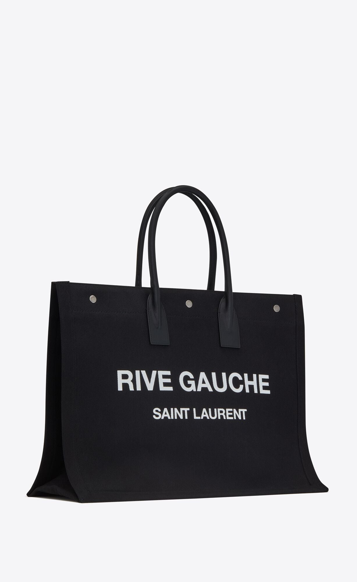 YLS RIVE GAUCHE LARGE TOTE BAG NOIR
