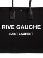 YLS RIVE GAUCHE LARGE TOTE BAG NOIR