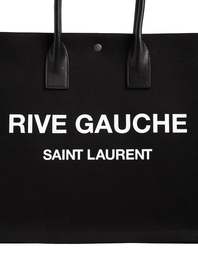YLS RIVE GAUCHE LARGE TOTE BAG NOIR