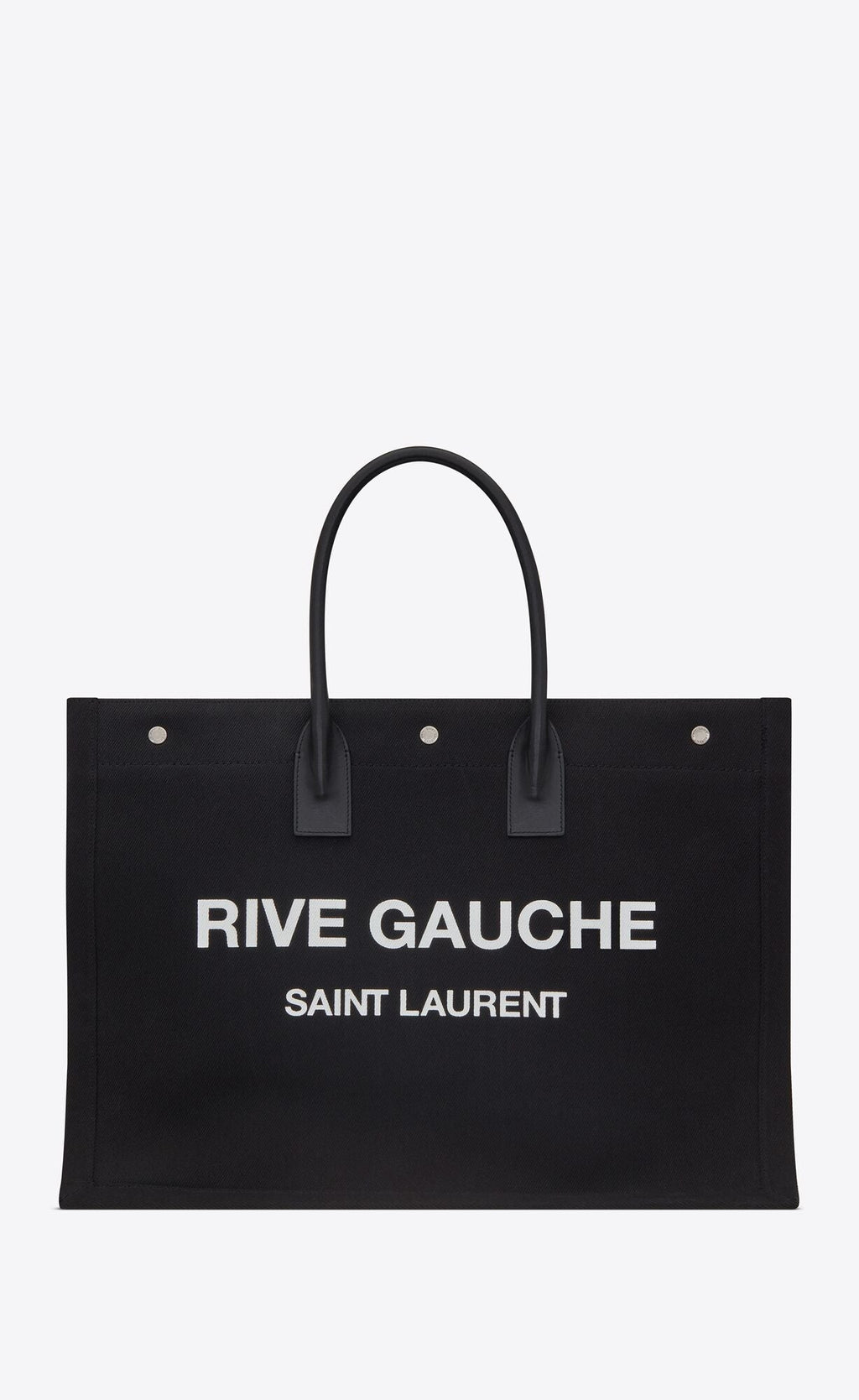 YLS RIVE GAUCHE LARGE TOTE BAG NOIR