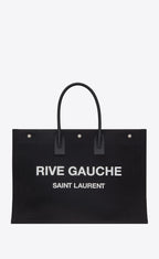 YLS RIVE GAUCHE LARGE TOTE BAG NOIR