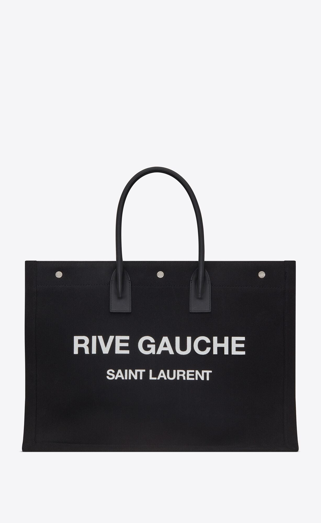 YLS RIVE GAUCHE LARGE TOTE BAG NOIR