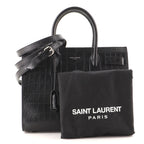 YLS SAC DE JOUR CROCODILE-EMBOSSED HANDBAG