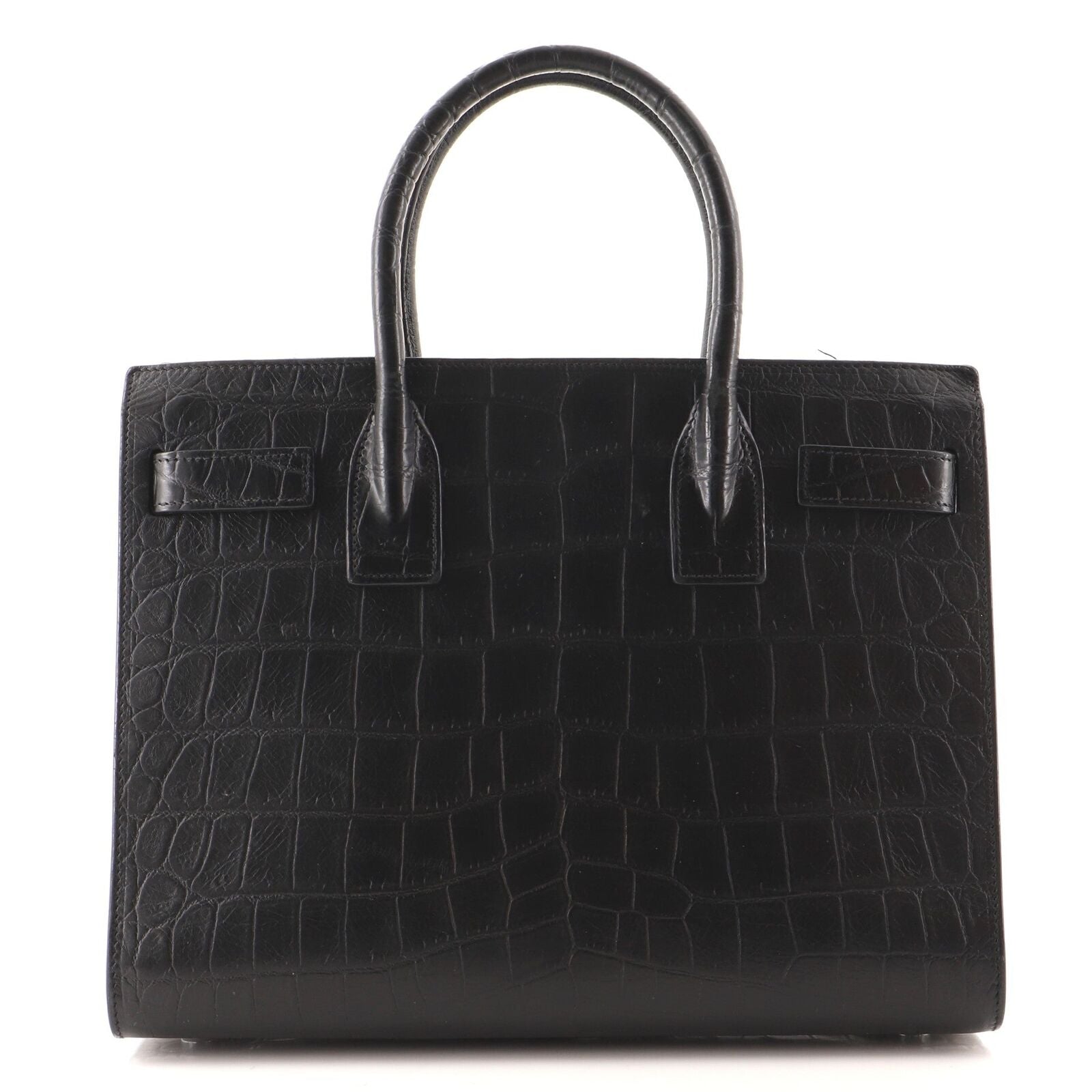 YLS SAC DE JOUR CROCODILE-EMBOSSED HANDBAG