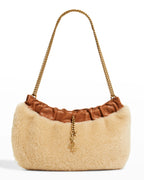 YLS SHEARLING PAC PAC HOBO BAG