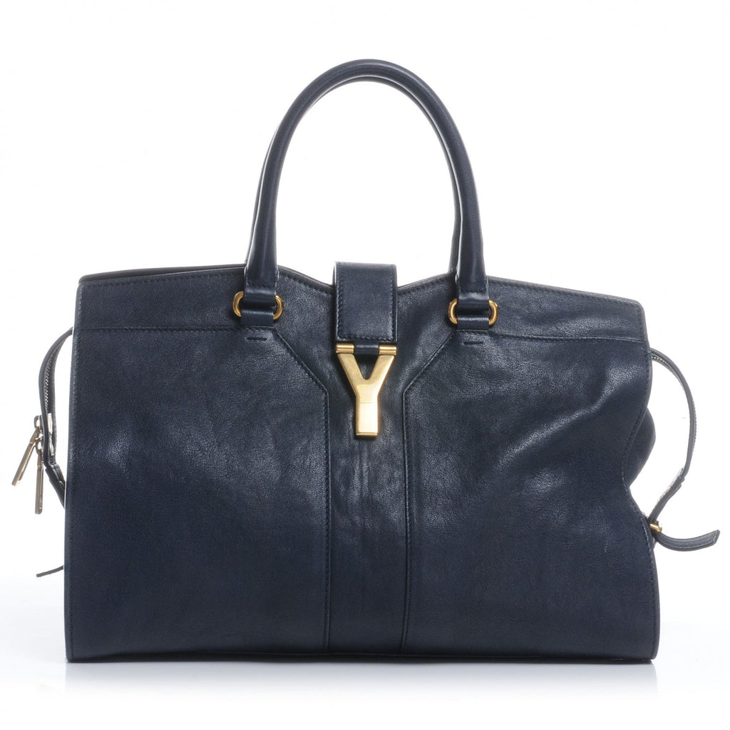 YLS LEATHER MEDIUM Y CABAS CHYC TOTE BAG