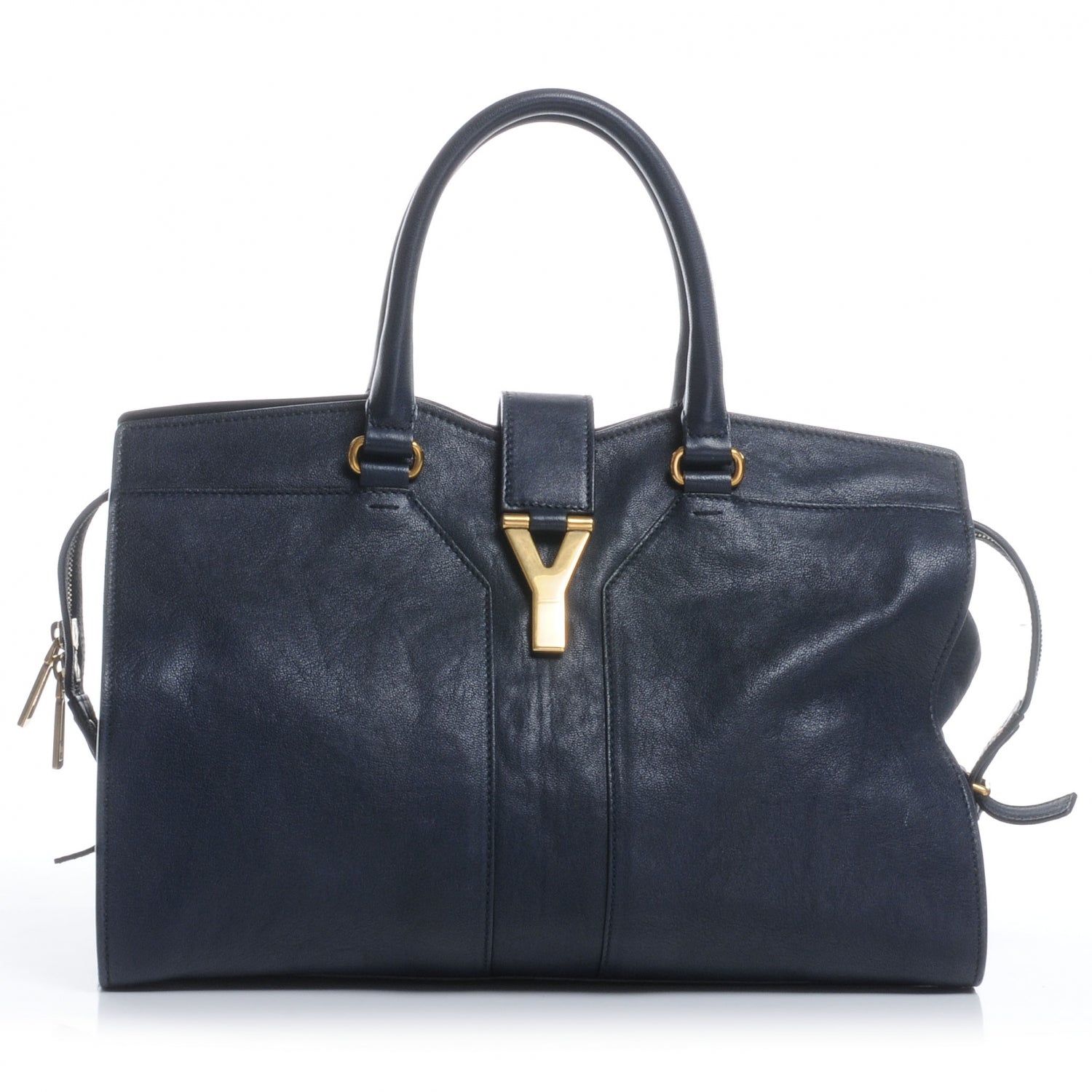 YLS LEATHER MEDIUM Y CABAS CHYC TOTE BAG
