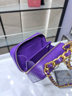 CHL - Vanity With Chain Purple Bag For Women 9LO/3.5in