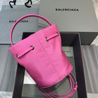 BLN-Ciaga Le Cagole Medium Bucket Bag In Pink, For Women,  Bags 11.8in/30LO