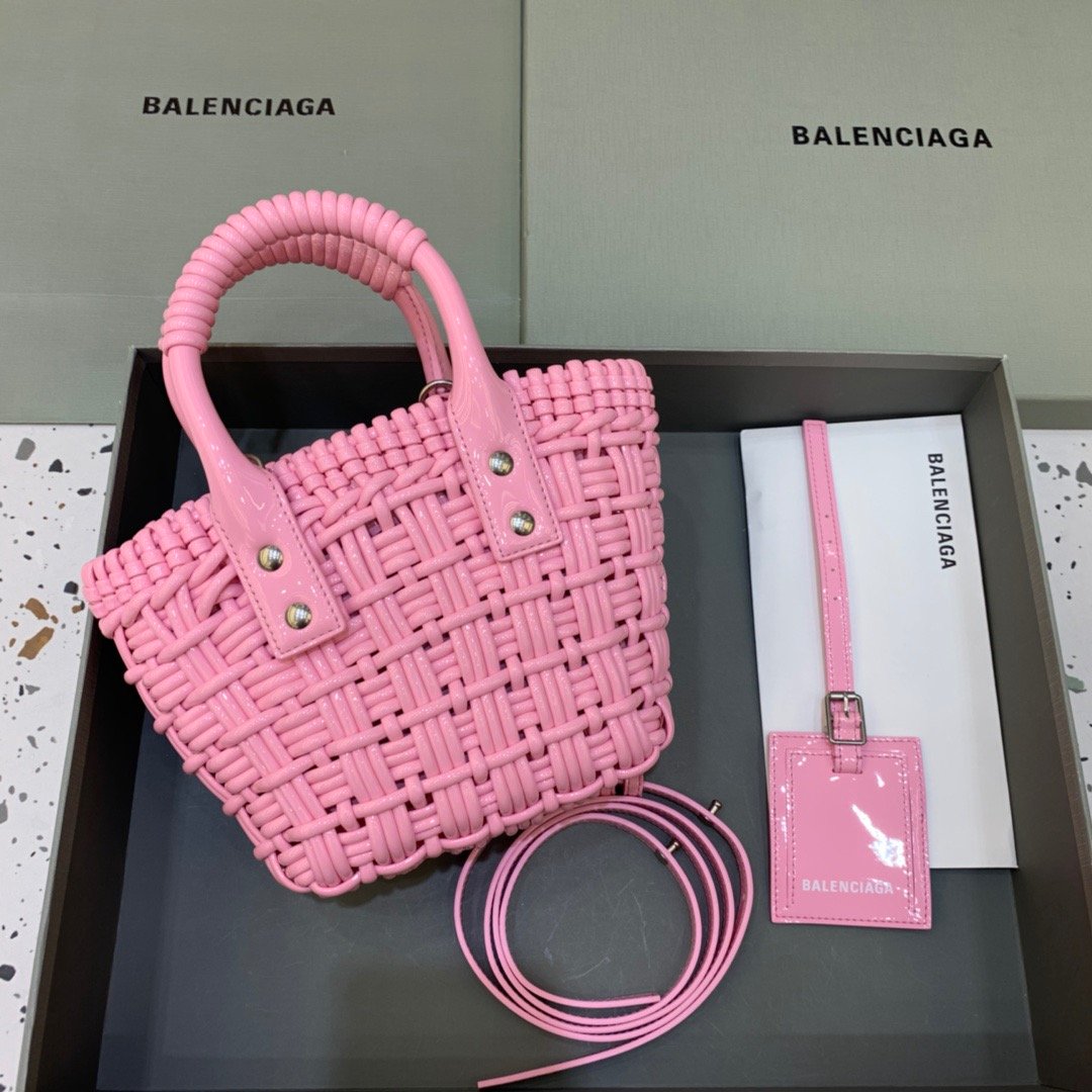 BLN-Ciaga Bistro XS Basket With Strap In Pink, For Women,  Bags 16.1in/41LO