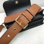 B-Berry - BB  Small Bridle House Check And Buckle Crossbody Brown For Women, Bags 7.8in/20LO