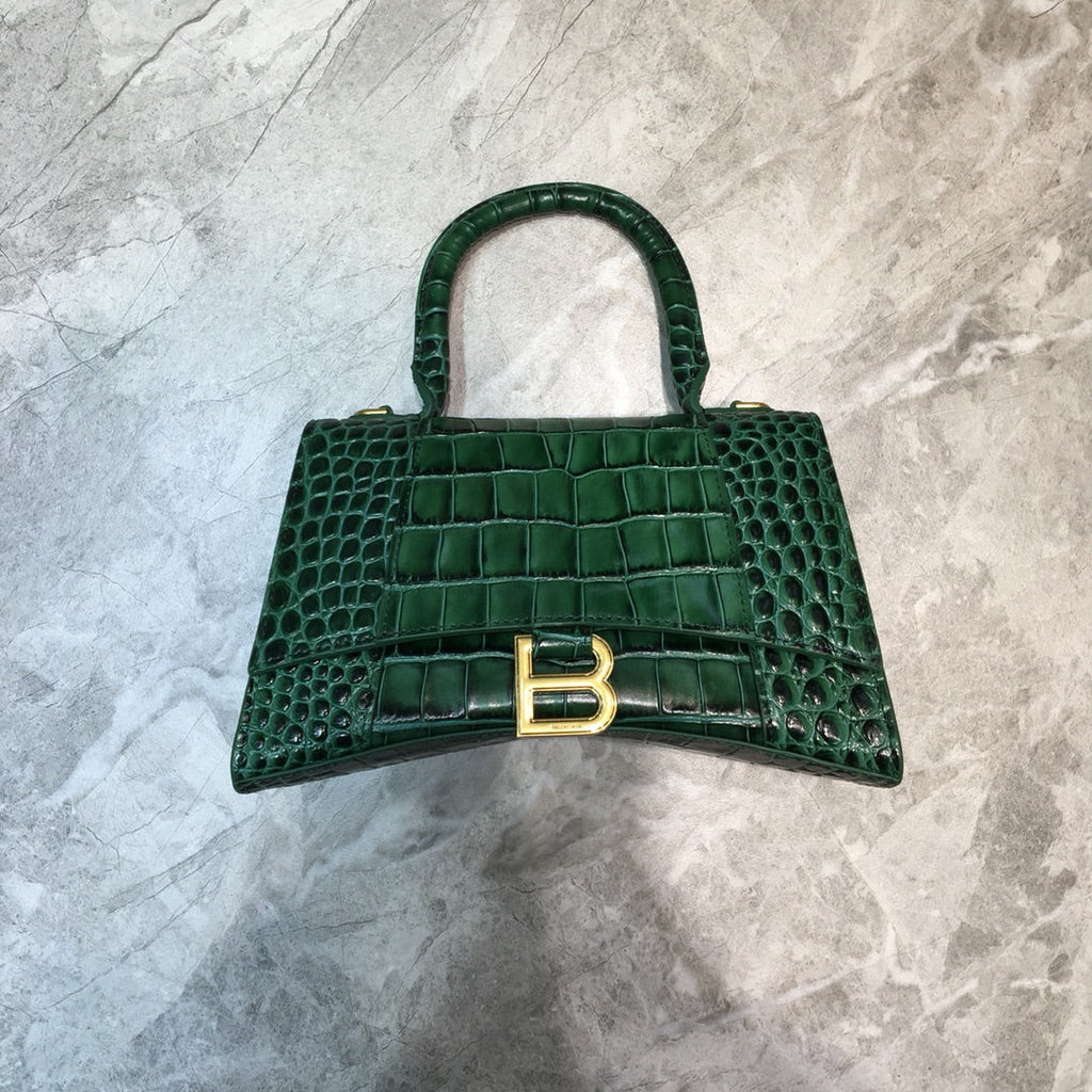 BLN-Ciaga Hourglass Small Handbag In Dark Green, For Women,  Bags 9in/23LO 5935461LRGM3011