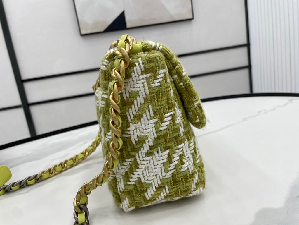 CHL -  19 Large Handbag Gold Hardware Green For Women Handbags, Shoulder Bags 11.8in/30LO