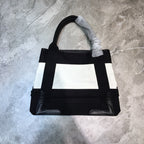 BLN-Ciaga Navy XS Tote Bag In Black And White, For Women,  Bags 12.6in/32LO
