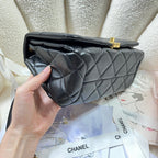 CHL - Large Flap Bag Gold Hardware Black For Women Handbags, Shoulder Bags 9.1in/23LO AS3367