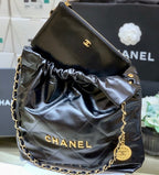 CHL -  22 Handbag Black For Women 14.4in/37LO AS3261 B08037 94305