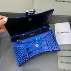 BLN-Ciaga Hourglass Wallet On Chain in Blue, For Women,  Bags 7.6in/19LO