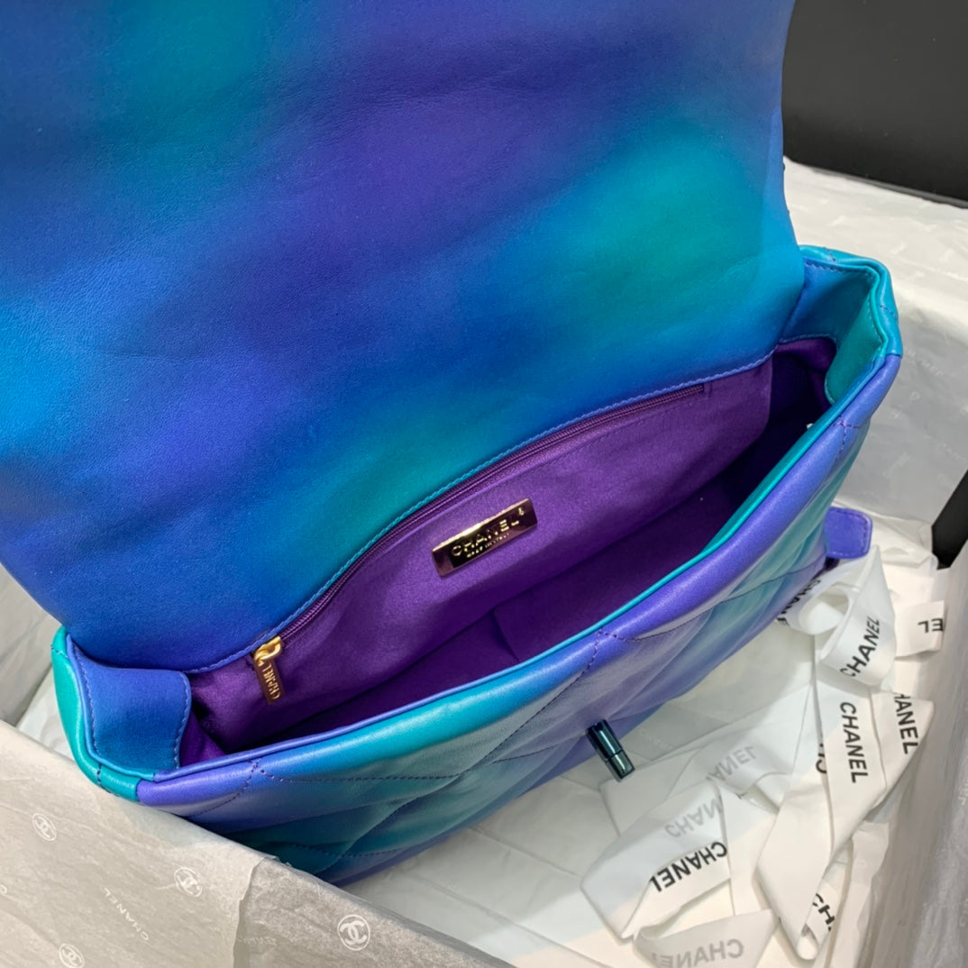 CHL -  19 Tie and Dye Flap Ombre Bag For Women 25LO/10in