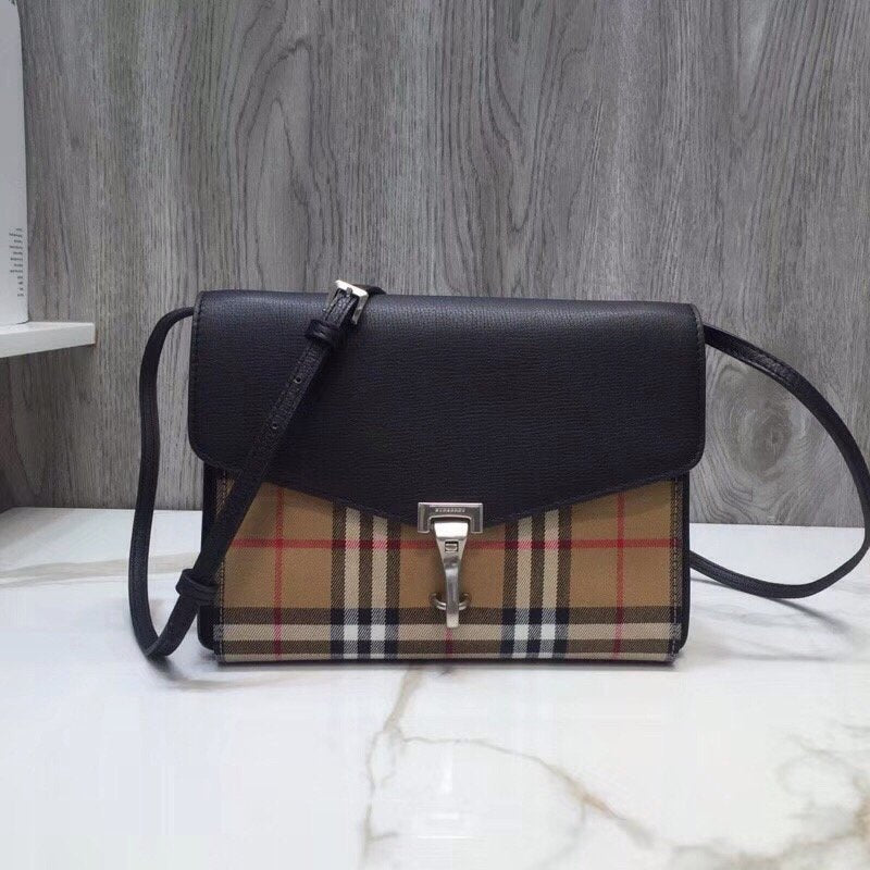 B-Berry - BB  Small  Check And Crossbody Bag Black For Women, Bags 9in/24LO