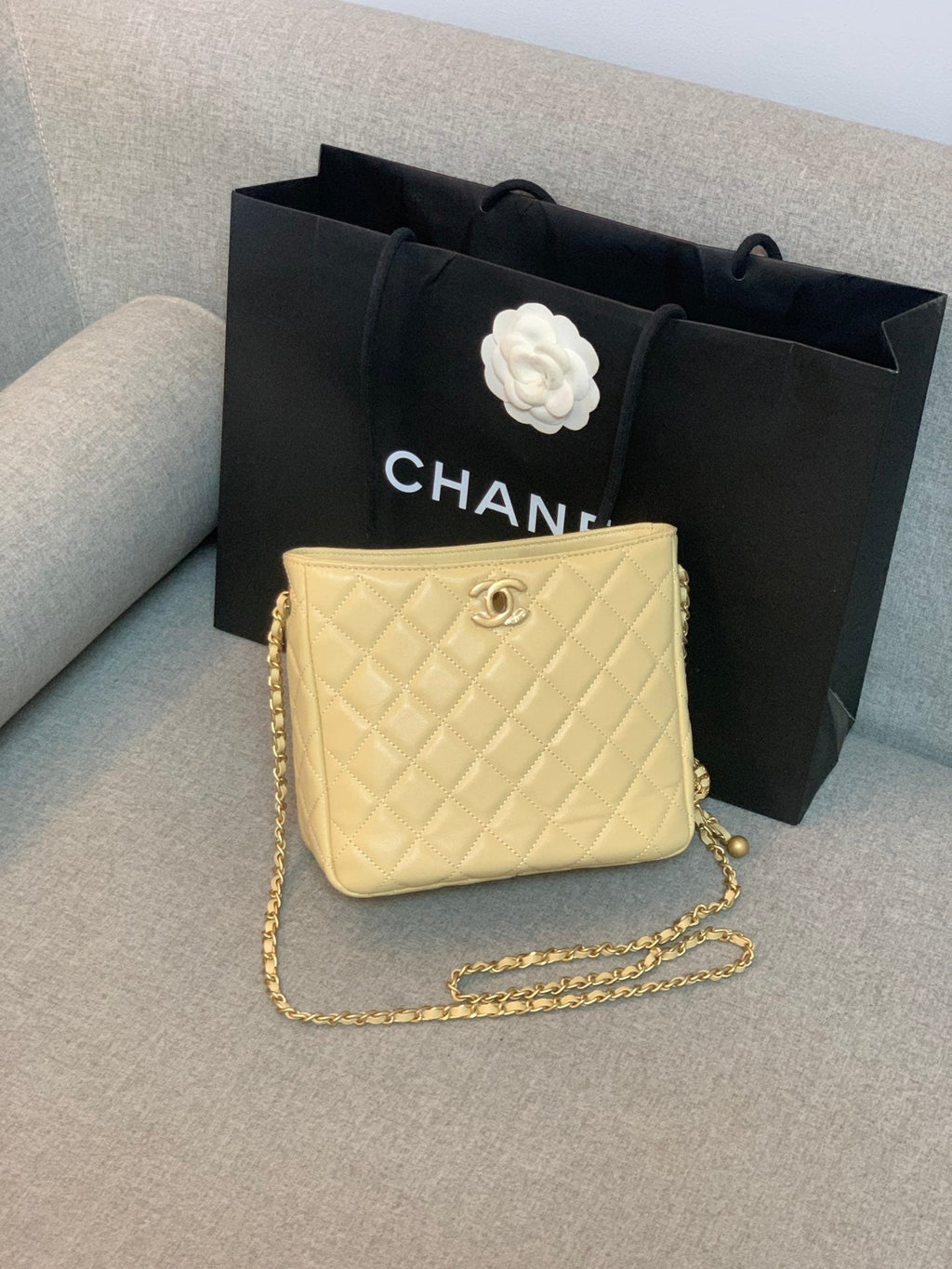 CHL - Hobo Handbag Beige Bag For Women 16LO/6in