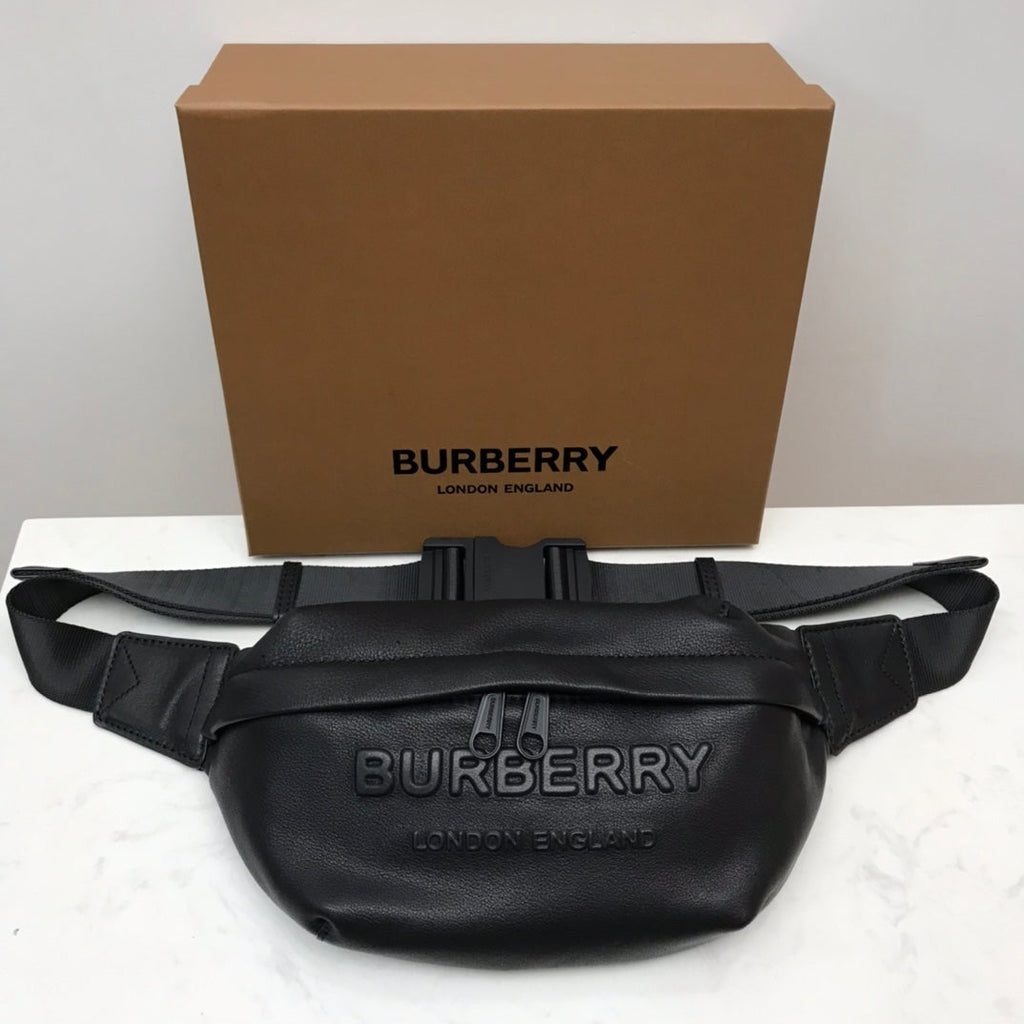 B-Berry - BB  Sonny Logo-Embossed Belt Bag Black For Men, Bags 12.2in/31LO