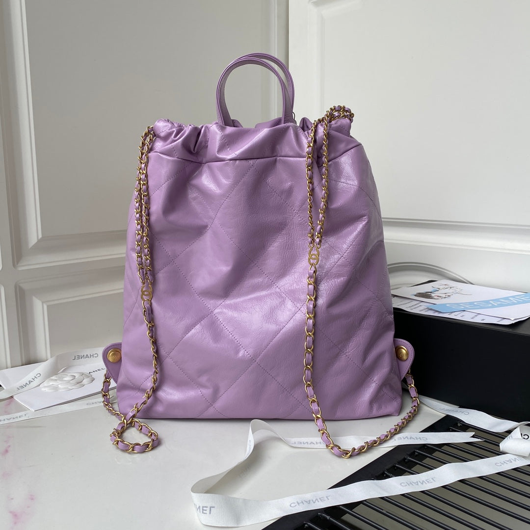 CHL -  Backpack Purple Shiny Large Bag For Women 51LO/20in