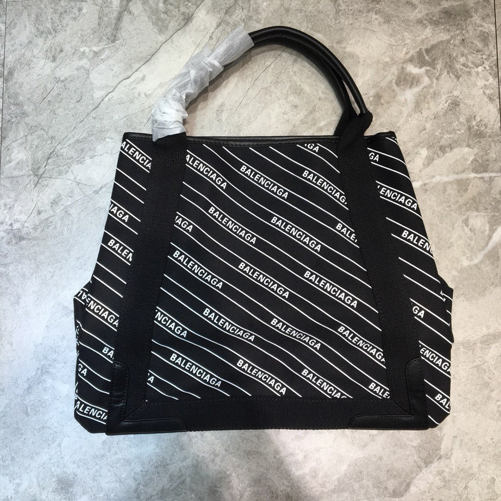 BLN-Ciaga Navy Medium Cabas Tote Bag In Black, For Women,  Bags 14.1in/36LO