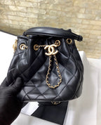 CHL -  Classic Bucket Bag Gold Toned Hardware Black For Women 7.8in/20LO