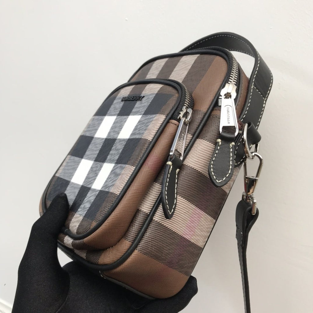 B-Berry - BB  Check And Crossbody Bag For Men, Bags 7.7in/19.5LO 80491181