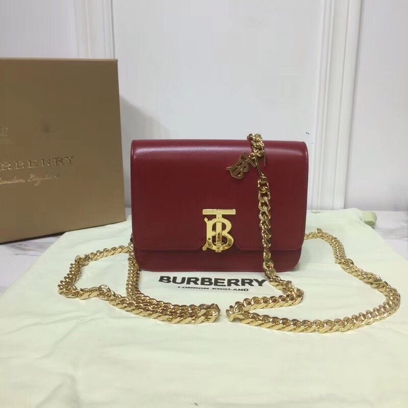 B-Berry - BB  Tb Chain Belt Bag Red For Women, Bags 6.6in/17LO