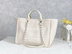 CHL - Small Shopping Bag SilLusso Official - Hardware Cream For Women Handbags, Shoulder Bags 15.2in/39LO AS3257