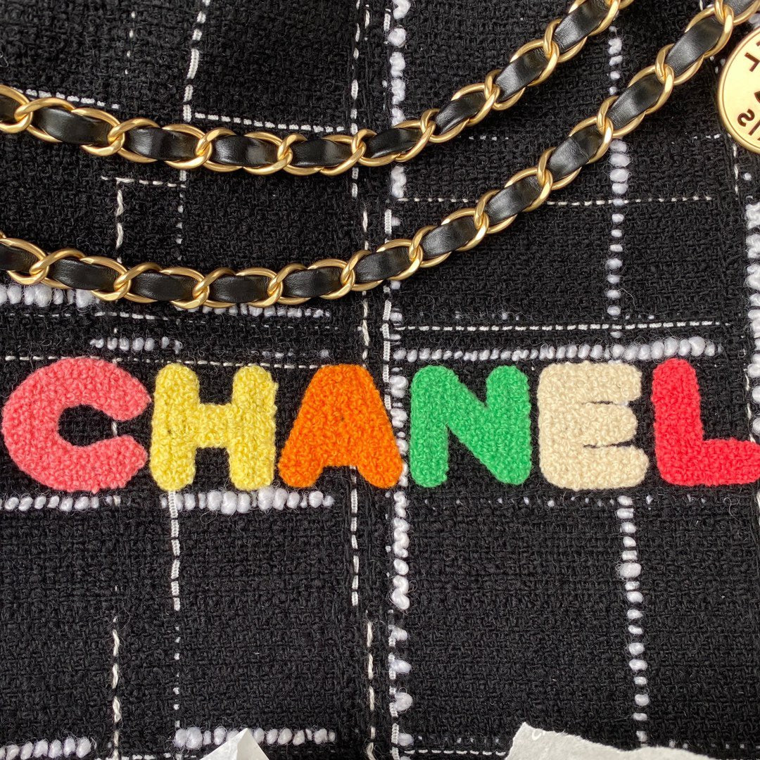 CHL -  22 Handbag Gold Hardware Black For Women Handbags, Shoulder Bags 18.3in/47LO AS3262 B08553 NJ058