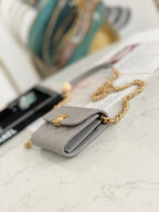 CHL - Mini Flap Bag Gold Toned Hardware Grey For Women 4.7in/12LO