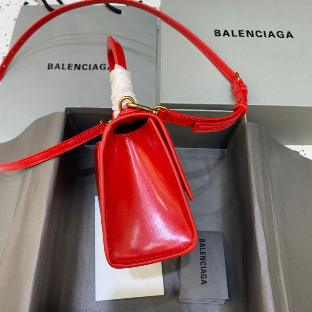 BLN-Ciaga Hourglass XS Handbag In Red, For Women,  Bags 7.4in/19LO