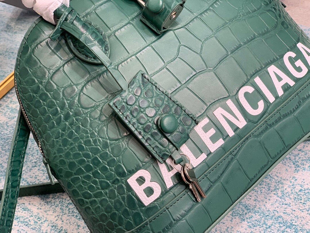 BLN-Ciaga Ville XXS Handbag In Dark Green, For Women,  Bags 8.6in/22LO