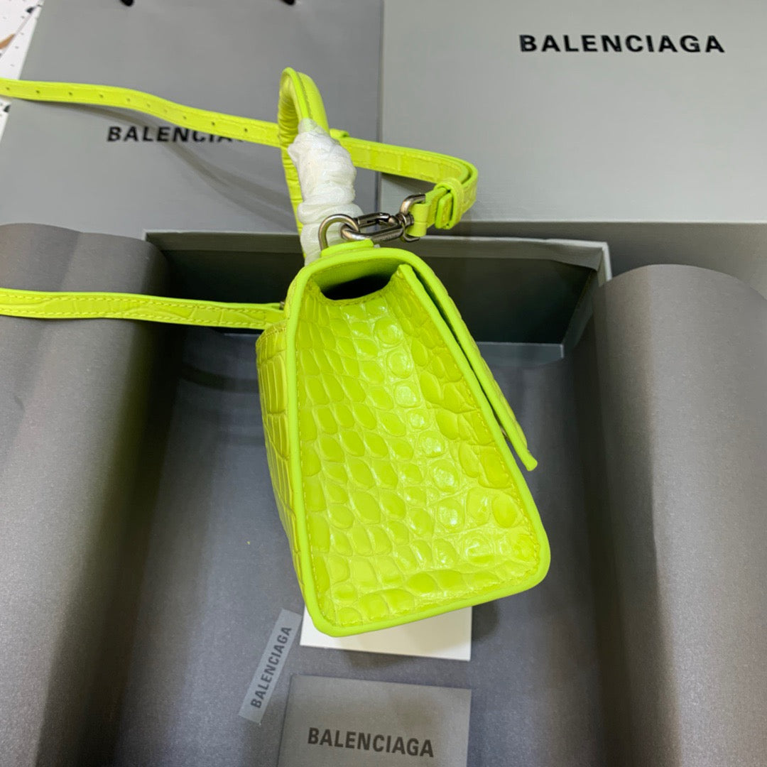 BLN-Ciaga Hourglass XS Handbag In Light Green, For Women,  Bags 7.4in/19LO