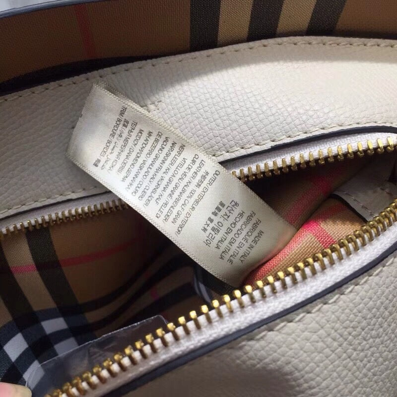 B-Berry - BB  Small Embossed Crest Tote White For Women, Bags 13.8in/35LO