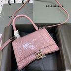 BLN-Ciaga Hourglass Small Handbag In Pink, For Women,  Bags 9in/23LO 5935461LR6Y5906