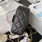CHL - Small Flap Bag Gold Hardware Black For Women Handbags, Shoulder Bags 7.9in/20LO AS3450