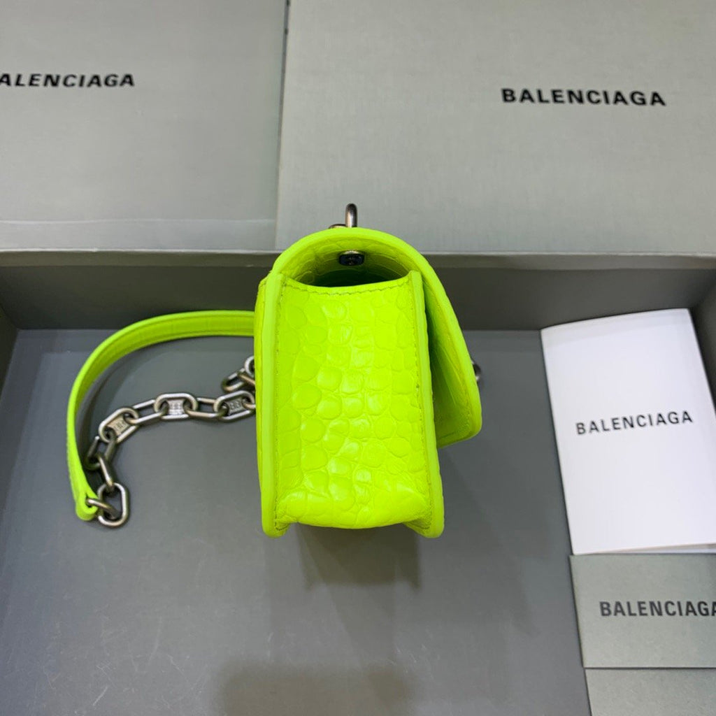 BLN-Ciaga Gossip Small On Chain Shoulder Bag Green Neon, For Women,  Bags 7.4in/19LO