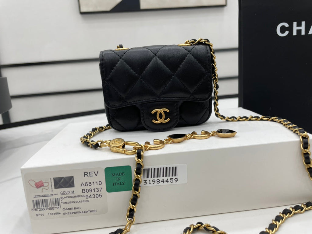 CHL - Mini Flap Bag Black For Women Bags 3.5in/9LO