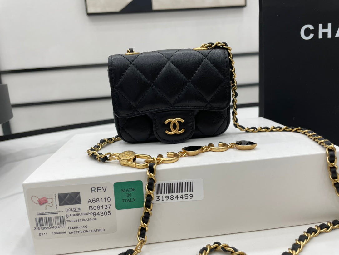 CHL - Mini Flap Bag Black For Women Bags 3.5in/9LO